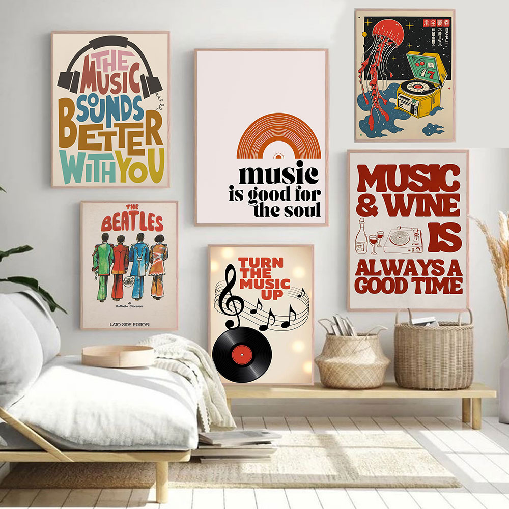 Home Office Quotes - 레트로 음악은 영혼에 좋은 것 같다.