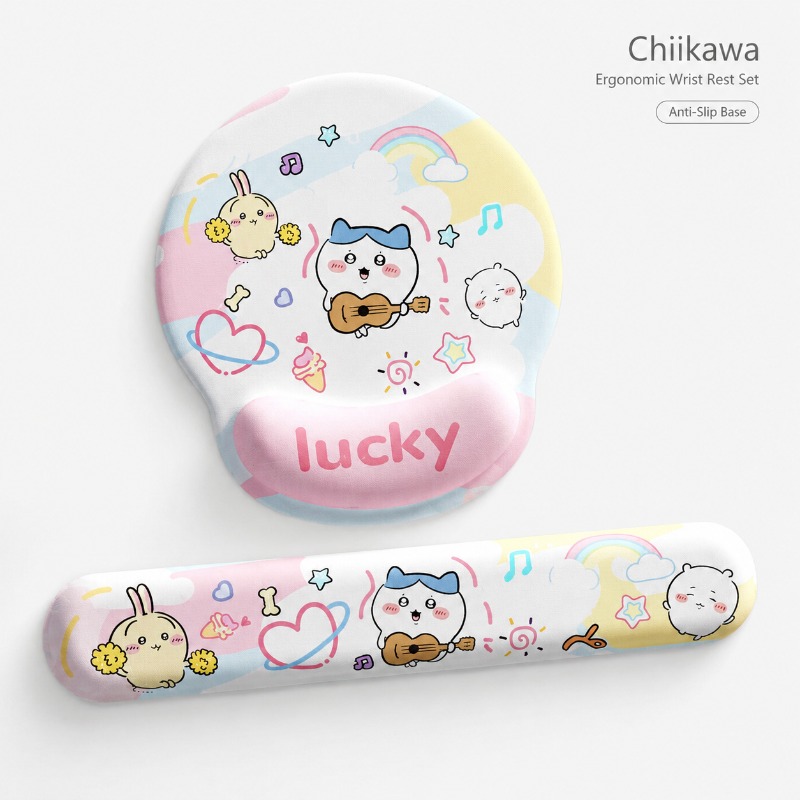 Wrist Rest Pad - 귀여운 치이카와 인체공학적 마우스 패드 손목
