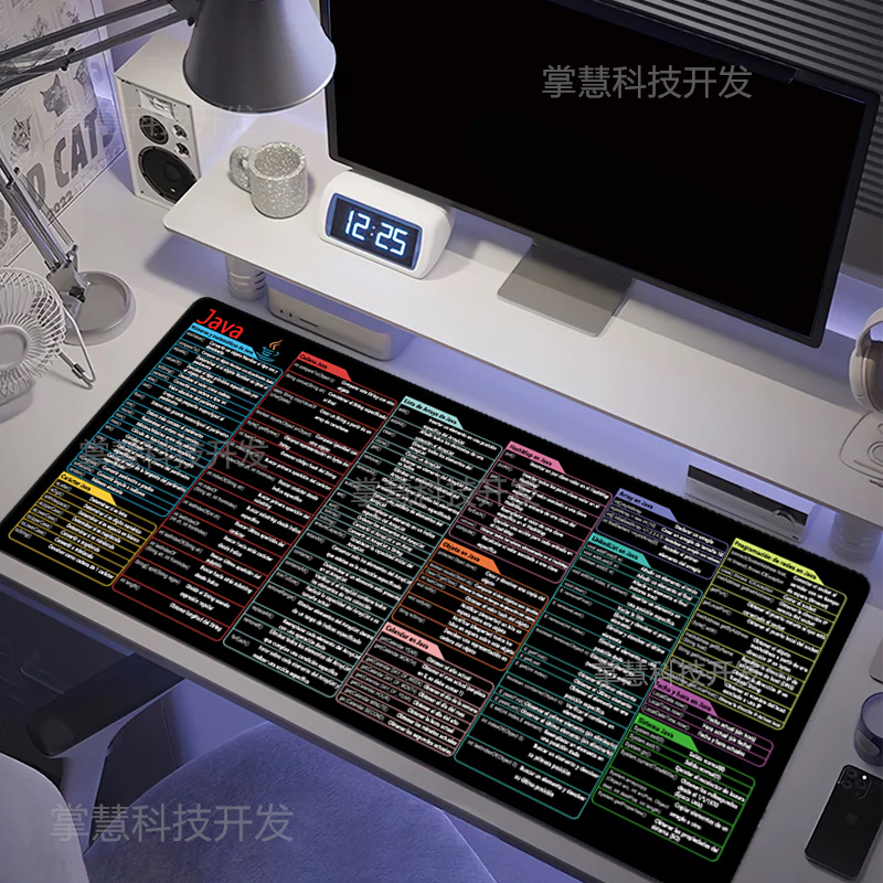 Home Office Keyboard And Mouse - 스페인어 자바 프로그래밍 마우스 패드 대형