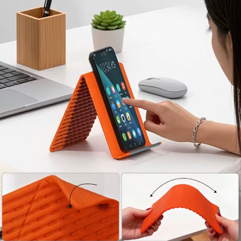 Laptop Stand Foldable - 유연하고 접이식인 실리콘 폰 홀더, 휴대용