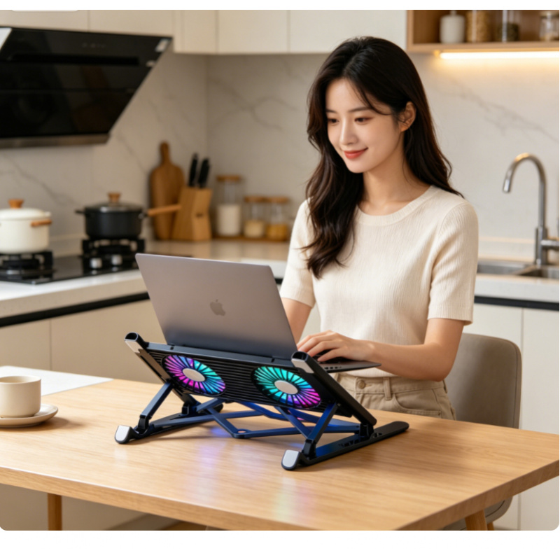 Laptop Stand Foldable - 새로운 노트북 쿨러 베이스 스탠드 접이식