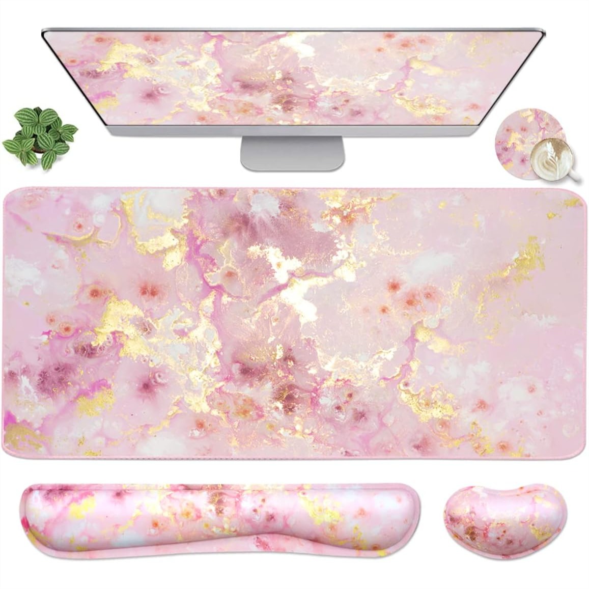 Wrist Rest Pad - 대형 게이밍 마우스 패드, 키보드 손목