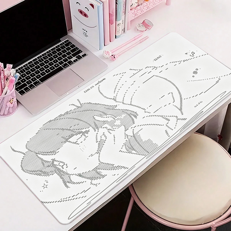 Home Office Keyboard And Mouse - 1Pcs 가죽 마우스 패드 애니메이션 엔젤