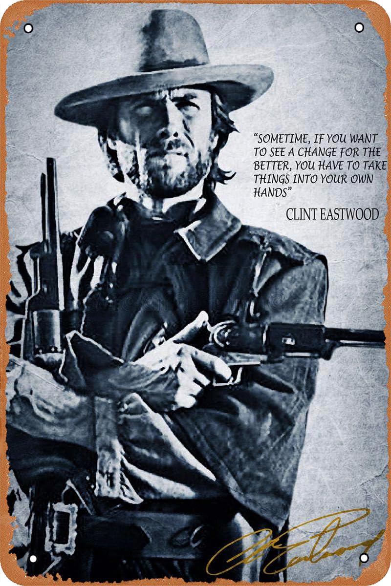 클린트 이스트우드 명언 동기 부여 웨스트 카우보이 영화 - Home Office Quotes 리뷰 및 가격