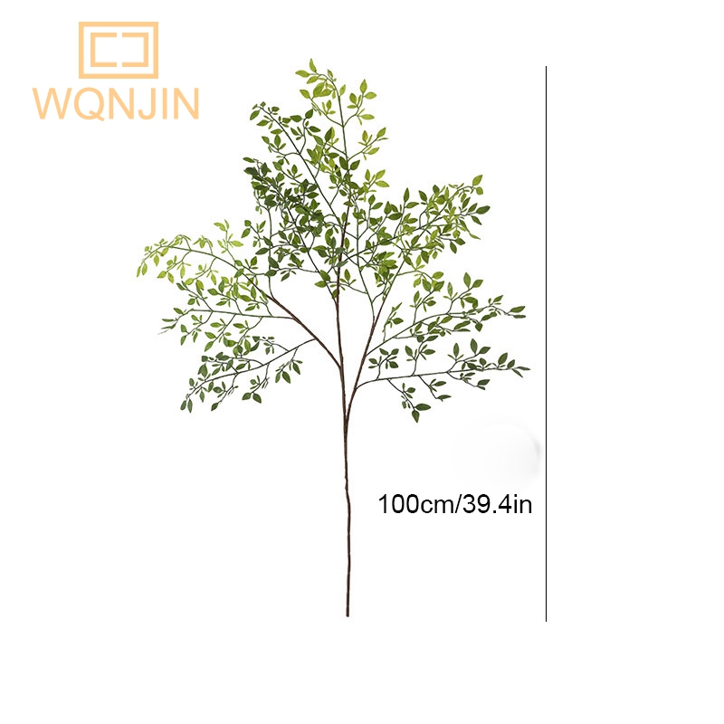 인공 꽃 녹색 식물 Nandina 실리콘 잎, 웨딩 장 - Home Office Studio 리뷰 및 가격