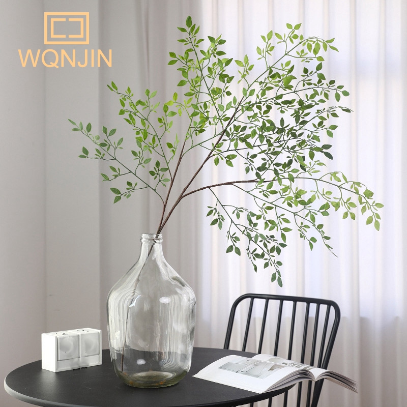 인공 꽃 녹색 식물 Nandina 실리콘 잎, 웨딩 장 - Home Office Studio 리뷰 및 가격
