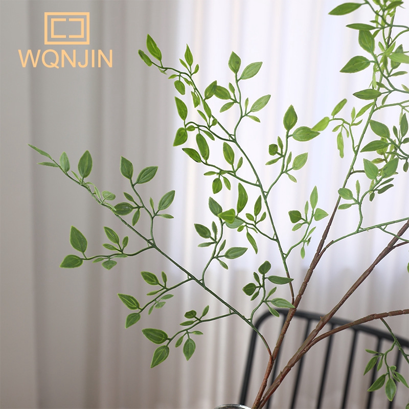 인공 꽃 녹색 식물 Nandina 실리콘 잎, 웨딩 장 - Home Office Studio 리뷰 및 가격