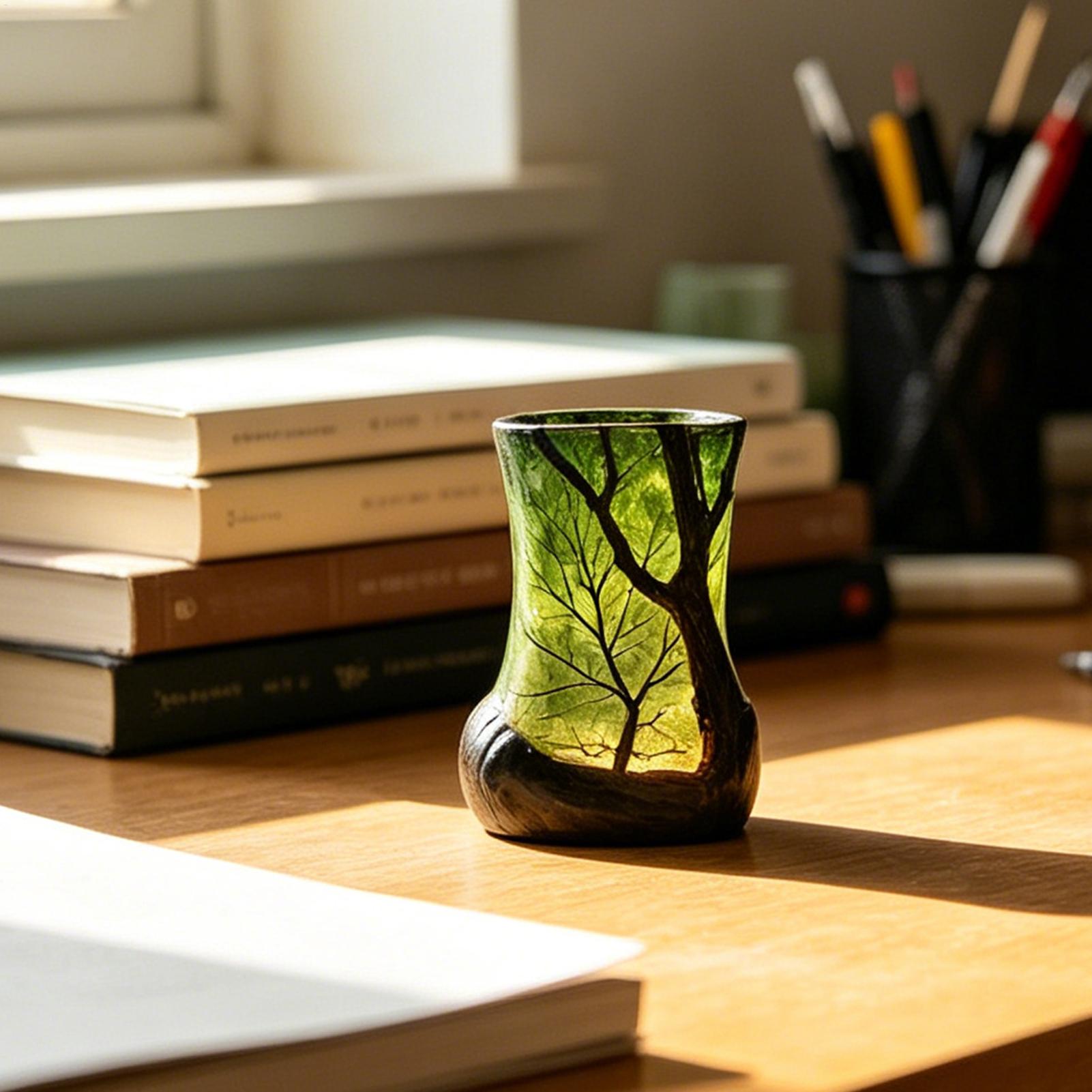 침대 옆 테이블 램프 숲 모양 야간 조명, 가정, 사무 - Home Office With Bookshelves 리뷰 및 가격