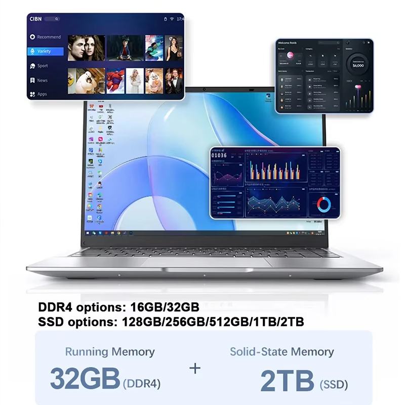 새로운 초슬림 노트북 14.1인치 16GB 램 2TB  - Home Office Windows 리뷰 및 가격
