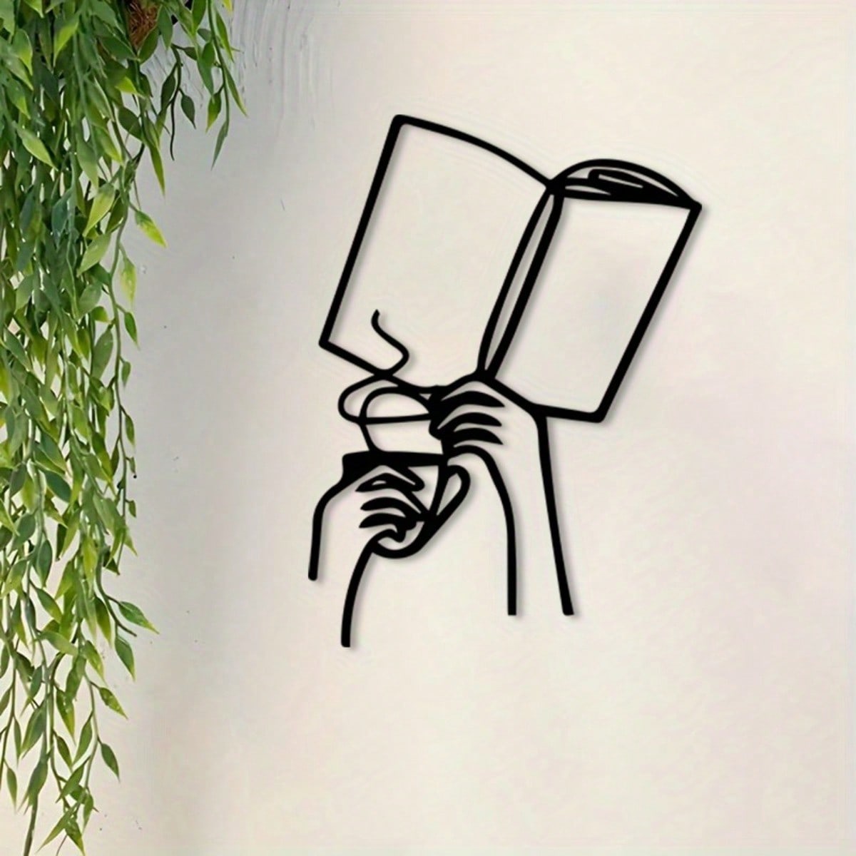 빈티지 고양이 책 장식 철제 벽 장식 분체 도장 금속  - Home Office With Library 리뷰 및 가격