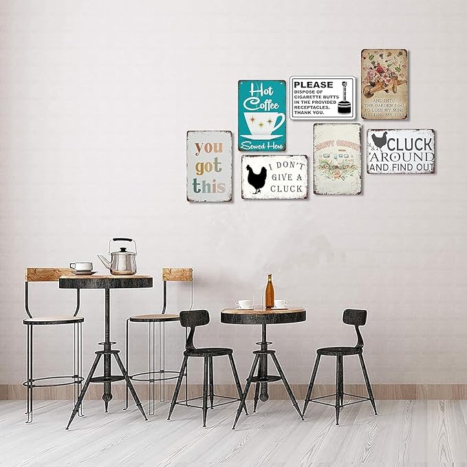 유머러스한 빈티지 벽 장식 - 기발한 인용문이 있는 빈 - Home Office Quotes 리뷰 및 가격