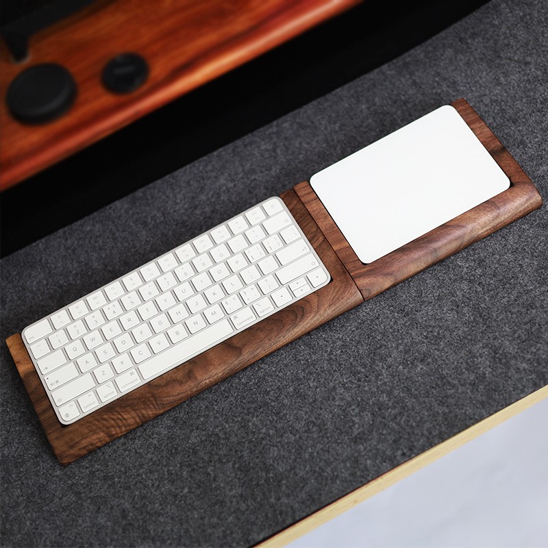 애플 매직 키보드용 2 in 1 월넛 원목 트레이 팜레 - Wrist Rest Pad 리뷰 및 가격