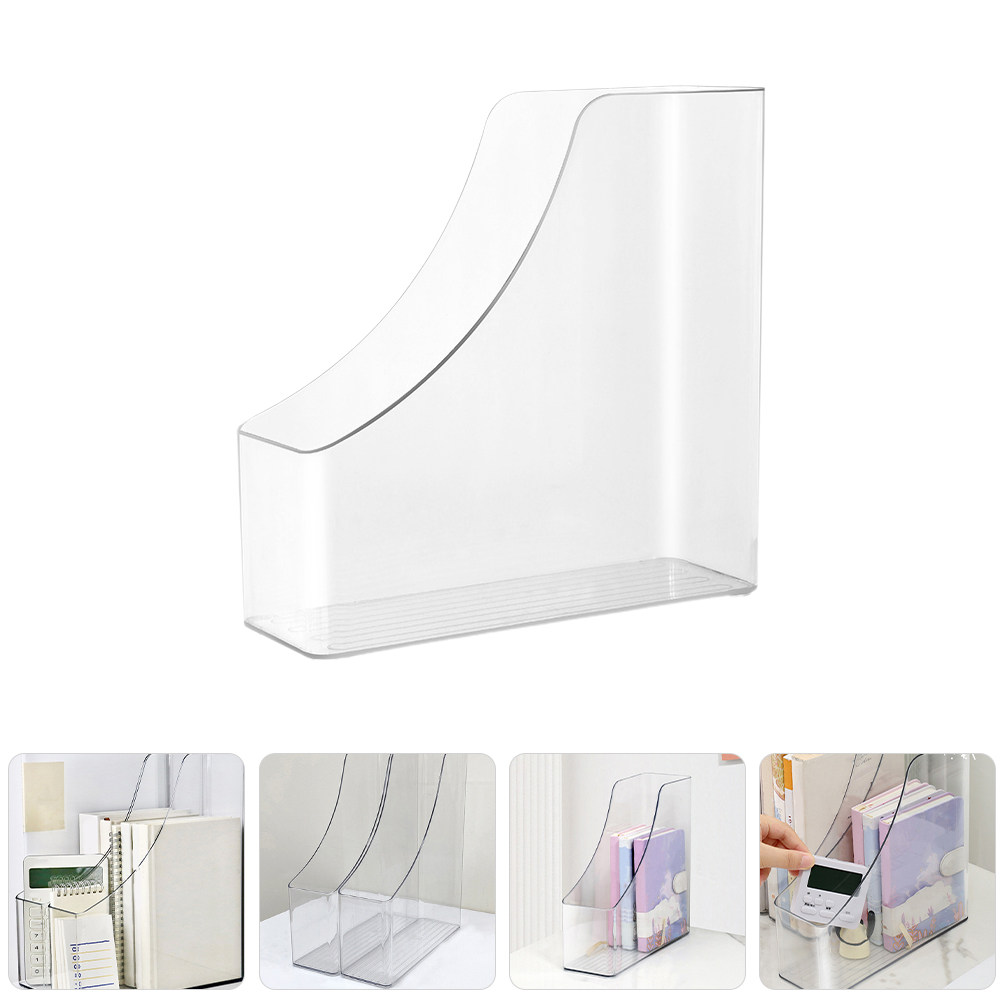 2Pcs 클리어 파일 박스 잡지, 책, 파일, 문서,  - Home Office With Library 리뷰 및 가격