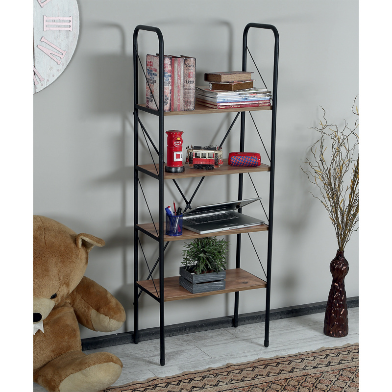 현대적인 산업풍 메탈 프레임 원목 책장 오픈형 디스플레 - Home Office With Bookshelves 리뷰 및 가격