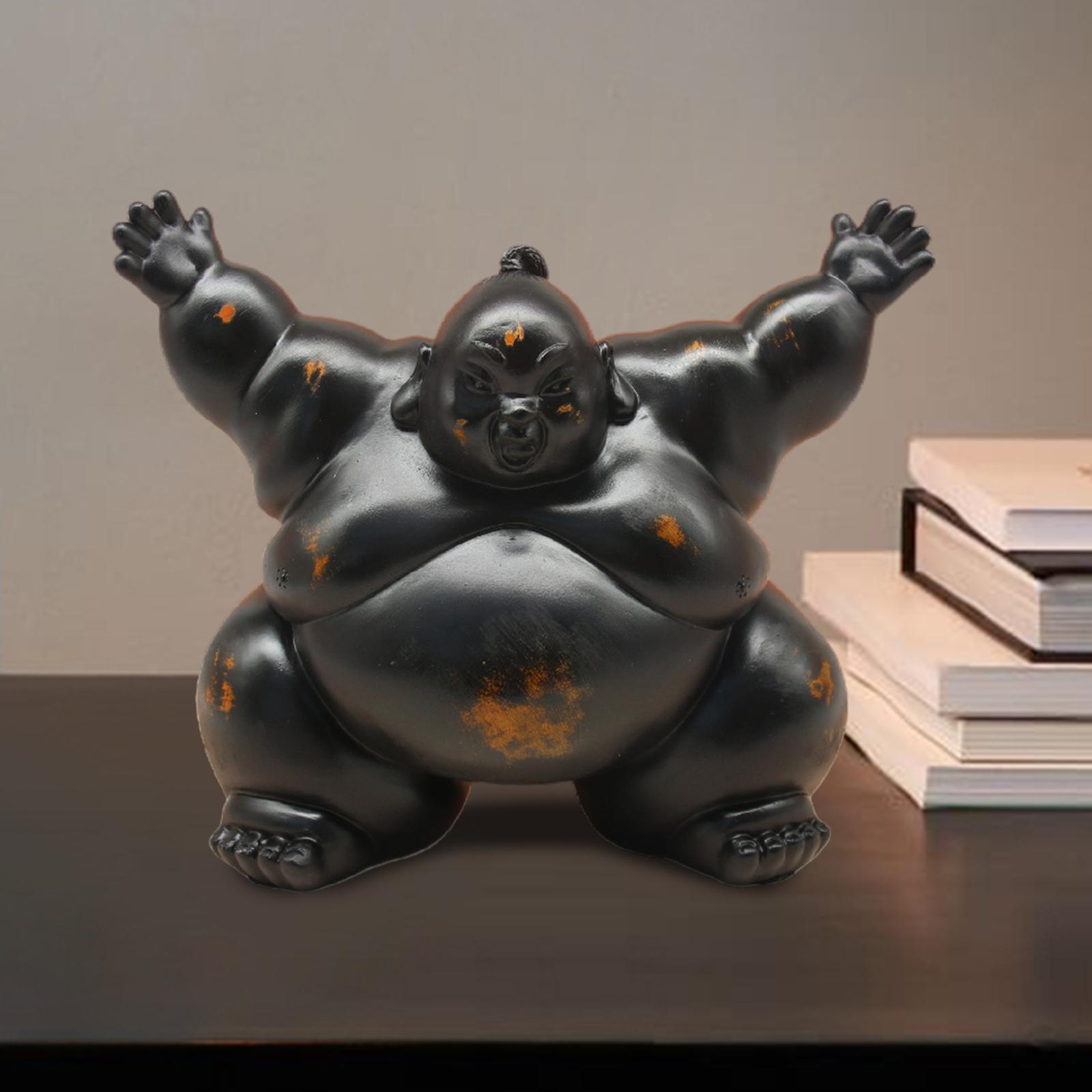 스모 동상 집들이 선물 창의적인 홈 데코레이션 레진 동 - Home Office With Bookshelves 리뷰 및 가격
