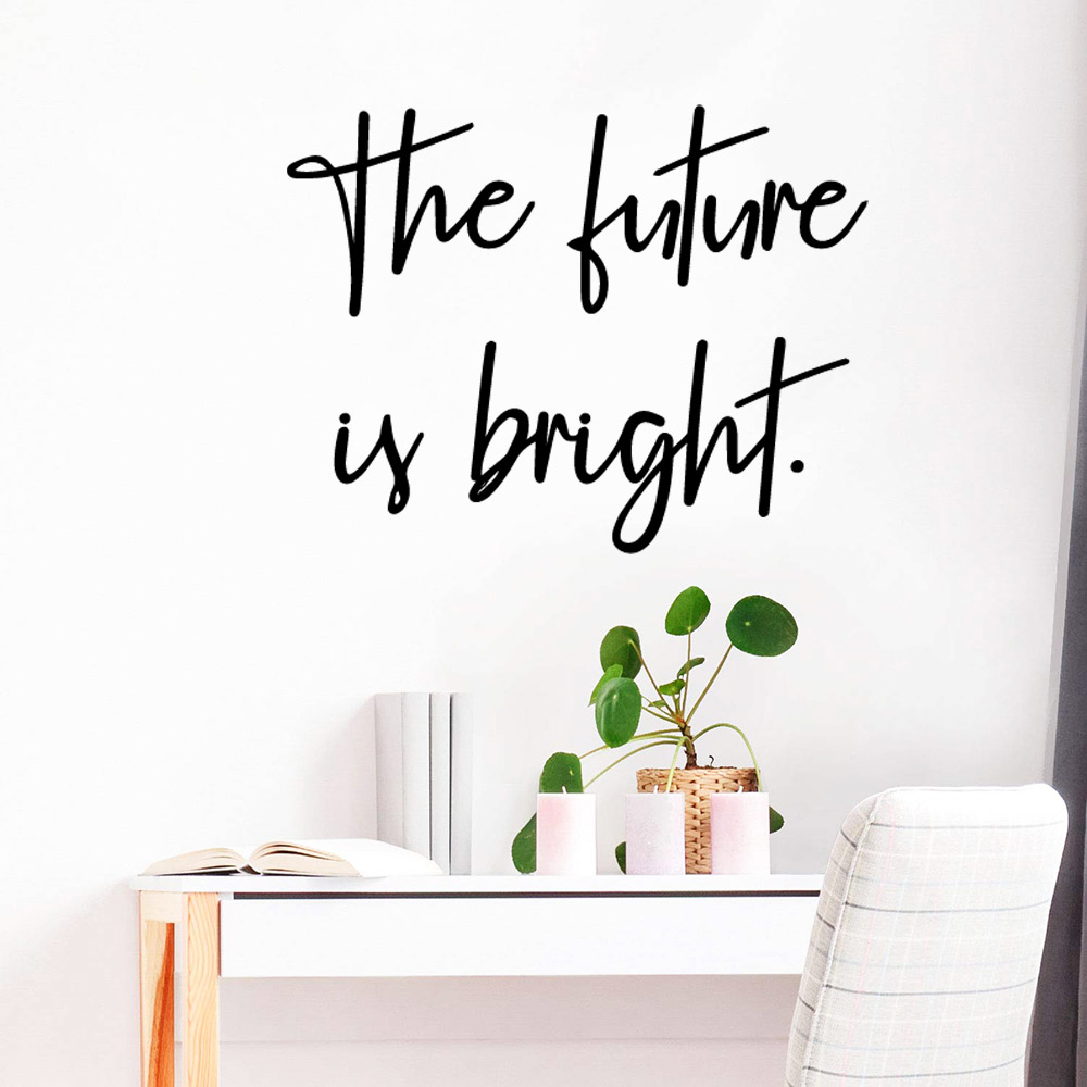 1 pc Diy 간단한 문구 벽 스티커 벽 데칼 스티커 - Home Office Quotes 리뷰 및 가격