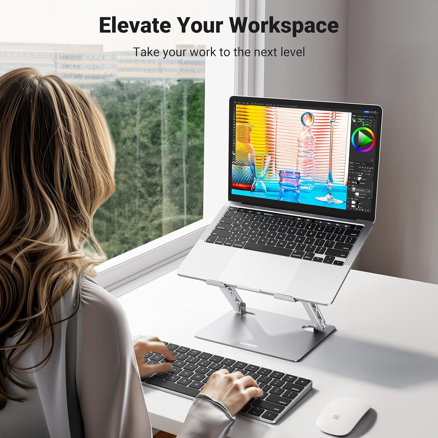 UGREEN 노트북 스탠드, 열 통풍 기능이 있는 조절 - Laptop Stand Foldable 리뷰 및 가격