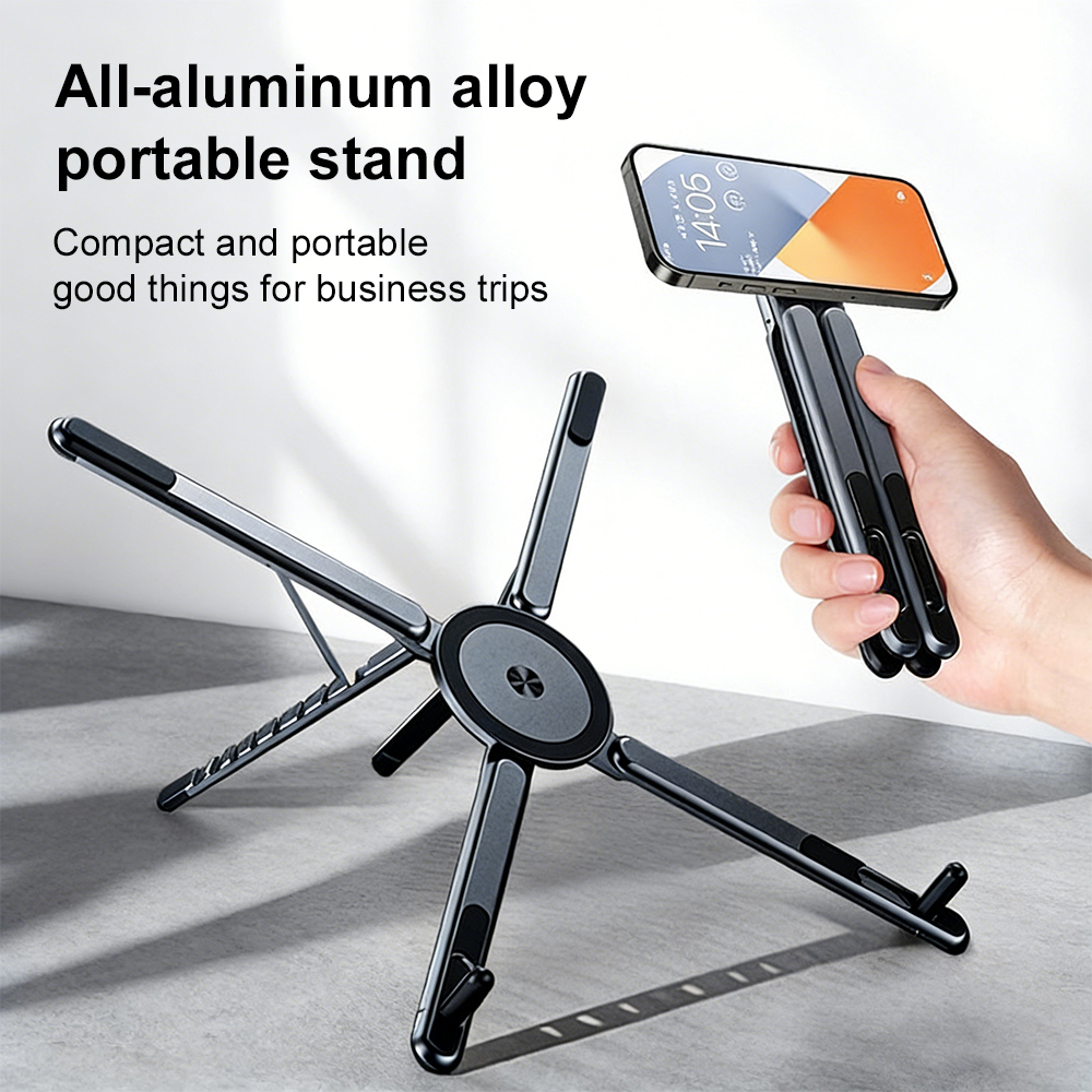 휴대용 자석식 휴대폰 거치대 & 셀카봉 3-in-1 접 - Laptop Stand Foldable 리뷰 및 가격